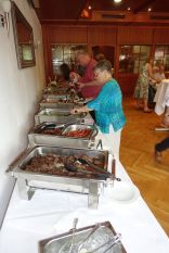 Um 18:45 Uhr gab es das leckere Abendessen. Klick zur Vergr&ouml;&szlig;erung.